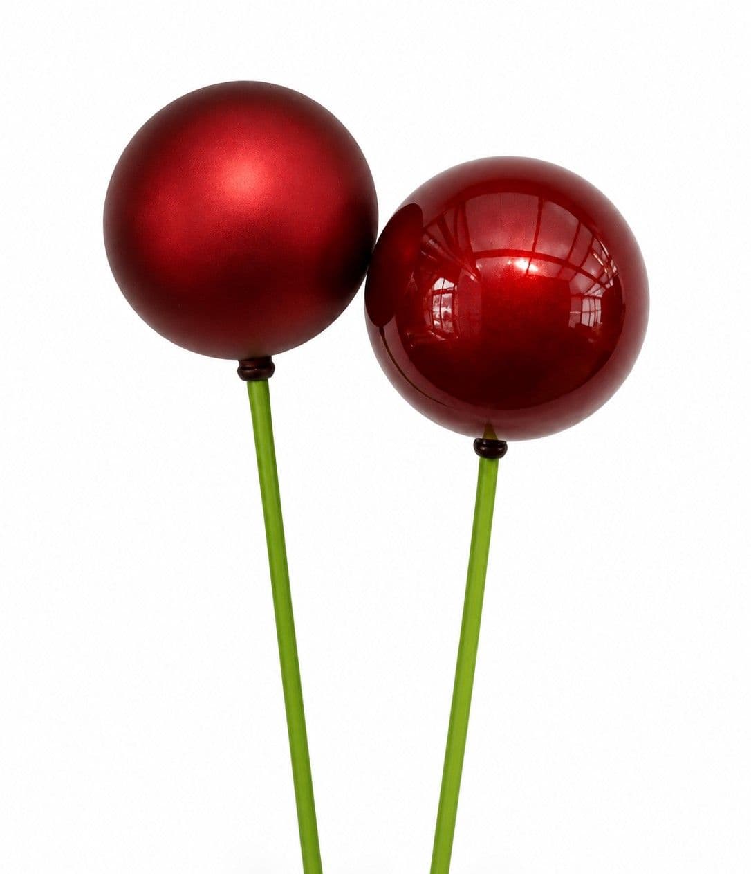 Ornament Ball 80mm Pearl/Matte Merlot