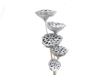 Picture of Lotus Pod Glittered Silver